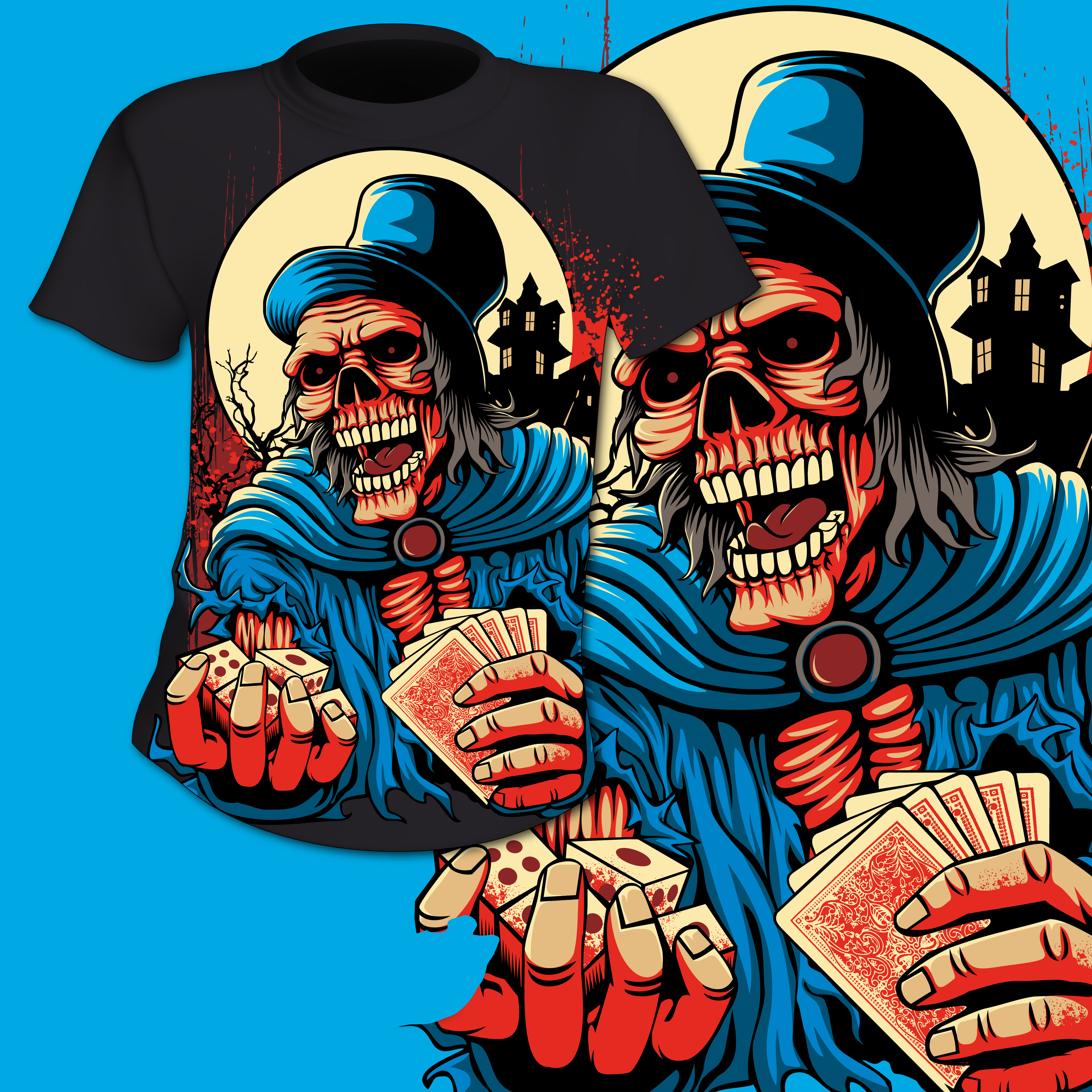 Crazy T-Shirt Mockup EPS Vector Resource